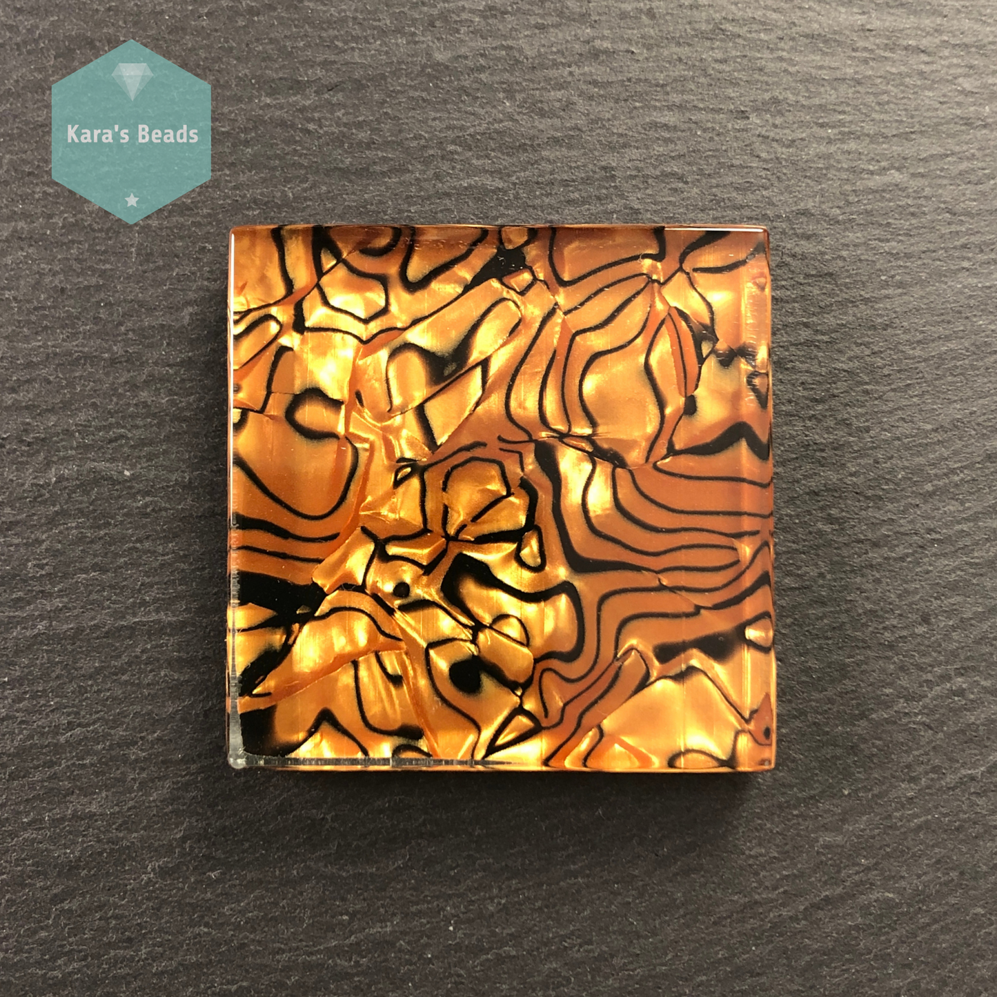 48x48 mm Double Sided Tile Gold Marble Effect 1 pc