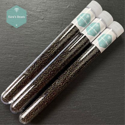 26g Tube 11/0 Miyuki Seed Beads RR11-458 Metallic Brown Iris