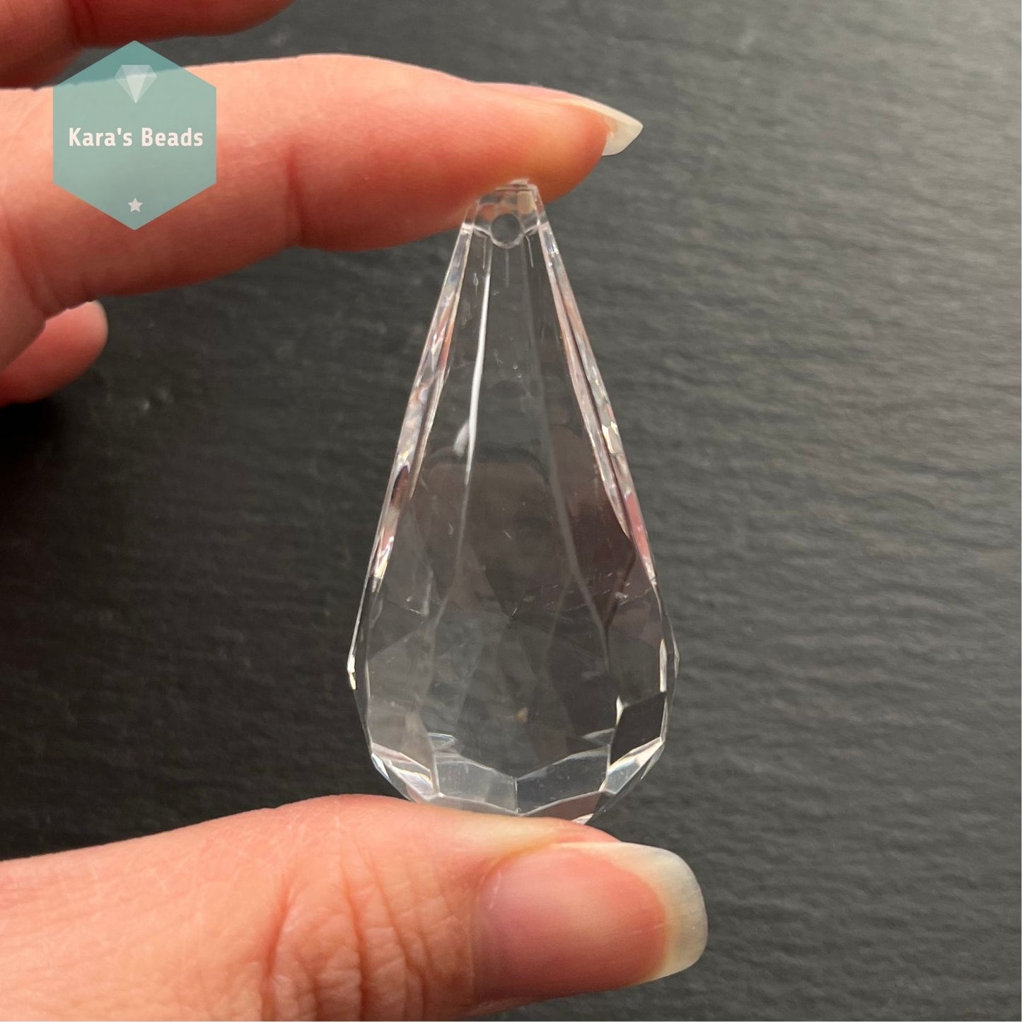 5 cm Acrylic Crystal Drop Pendant Bead 1 pc