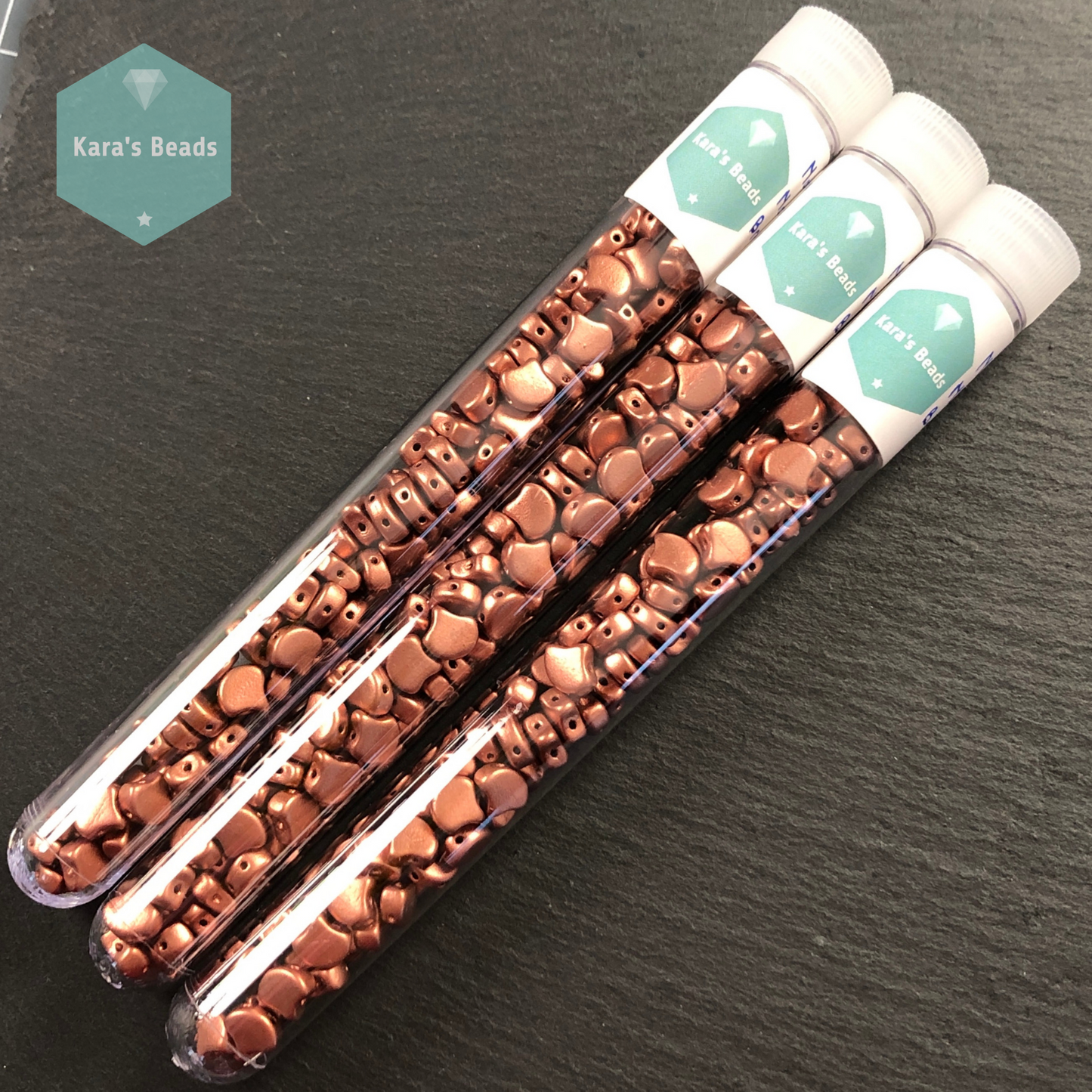 25g Tube Matubo Ginko Beads Matte Metallic Bronze Copper