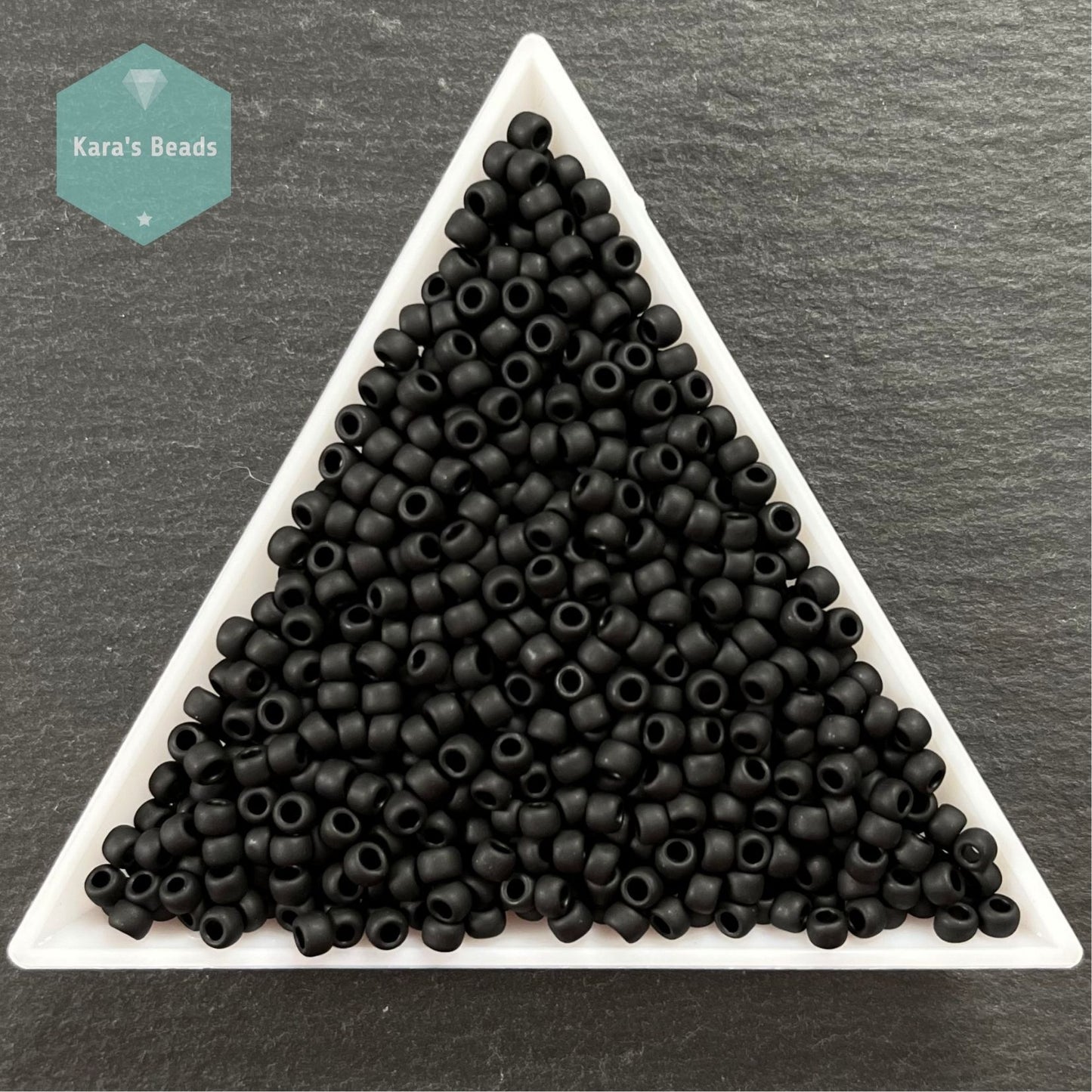 25g Tube 8/0 Toho TR8-49F Opaque Frosted Jet