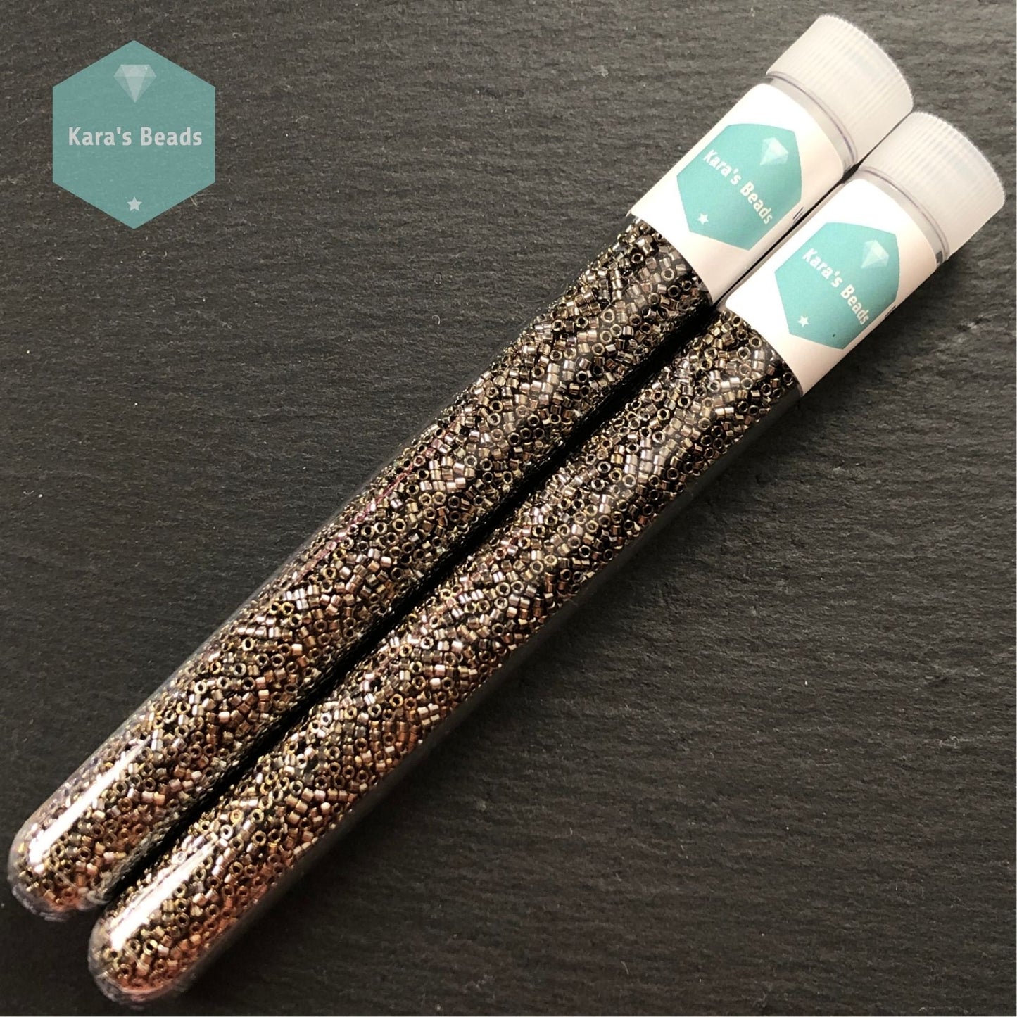 22g Tube 11/0 Miyuki Delica DB254 Bronze Luster