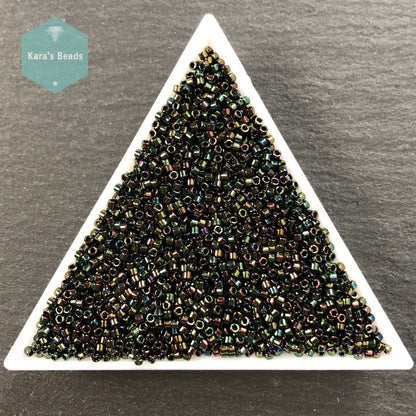 22g Tube 11/0 Miyuki Delica DB003 Green Iris