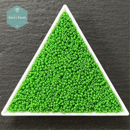25g Tube 15/0 Miyuki Seed Beads RR15-0411 Opaque Jade Green