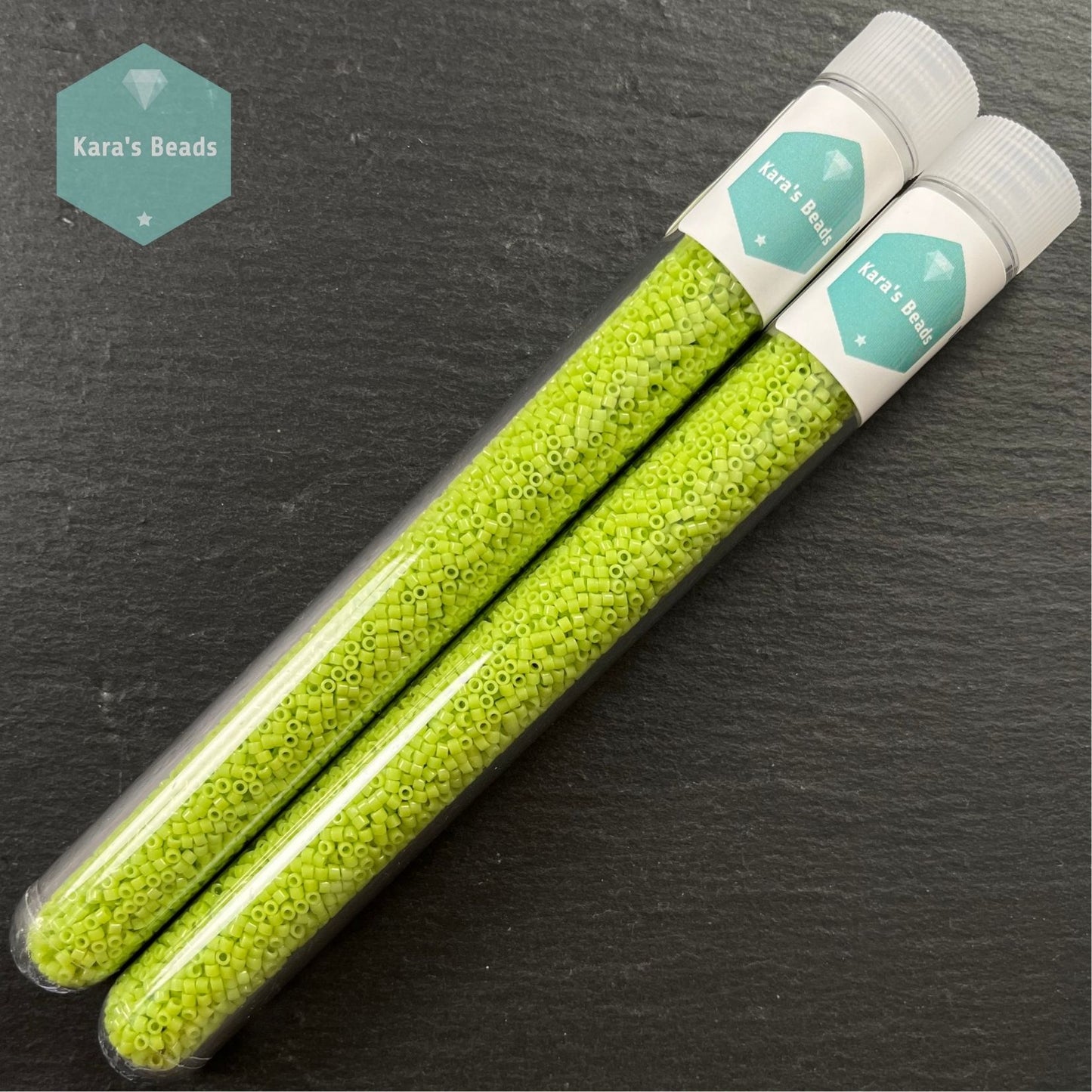 22g Tube 11/0 Miyuki Delica DB733 Opaque Chartreuse