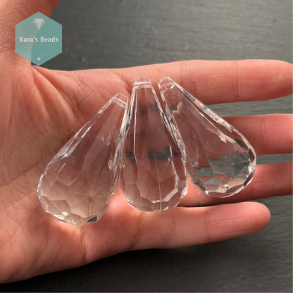 5 cm Acrylic Crystal Drop Pendant Bead 1 pc