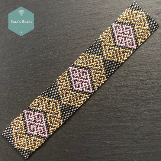 GREEK KEY Even Count Peyote Pattern