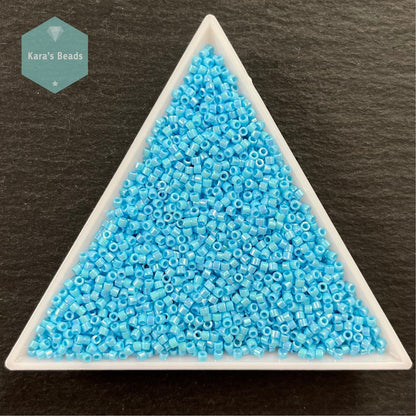 22g Tube 11/0 Miyuki Delica DB164 Opaque Light Blue AB