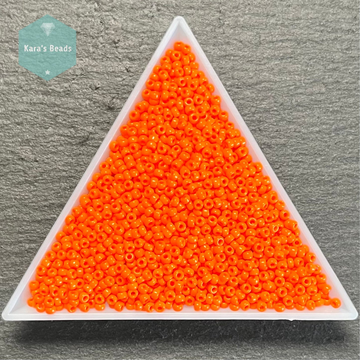 26g Tube 11/0 Miyuki Seed Beads RR11-0406 Opaque Orange