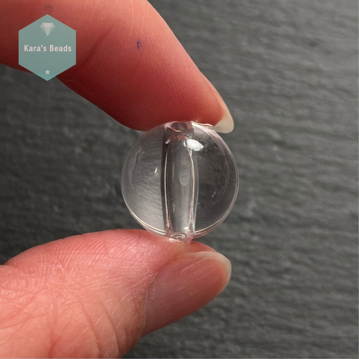 16mm Clear Acrylic Round Beads 1 pc