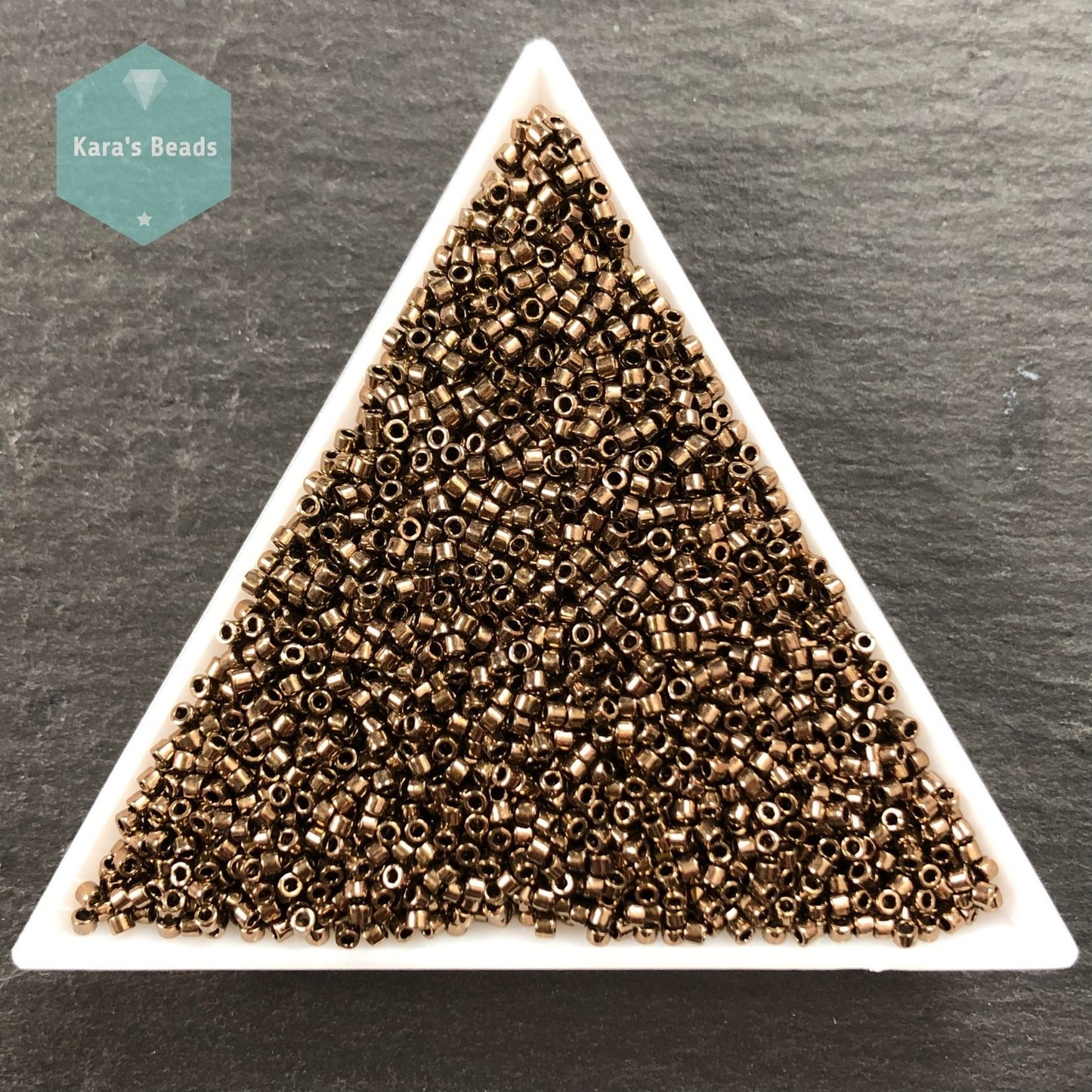 22g Tube 11/0 Miyuki Delica DB0022 Metallic Dark Bronze