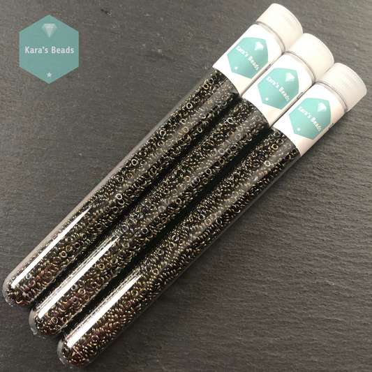 24g Tube 8/0 Toho Demi Round TN8-83 Iris Brown