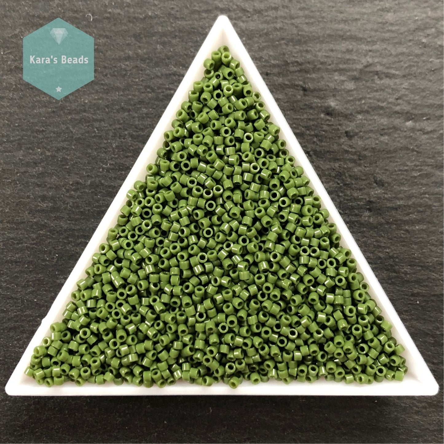 22g Tube 11/0 Miyuki Delica DB1135 Opaque Avocado