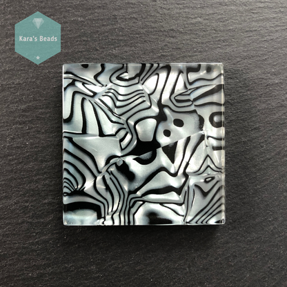 48x48 mm Double Sided Tile Black and White Marble Effect 1 pc