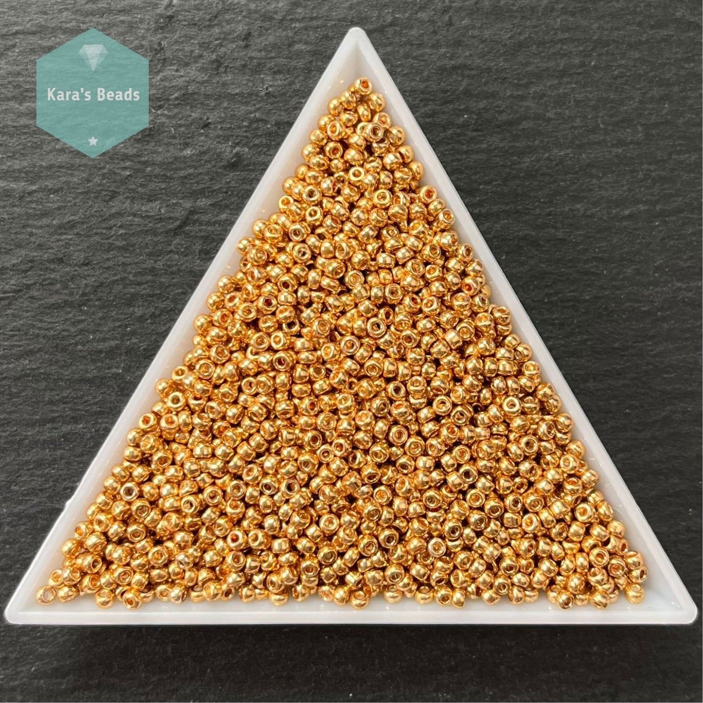 25g Tube 11/0 Miyuki Seed Beads RR11-1053 Galvanized Yellow Gold