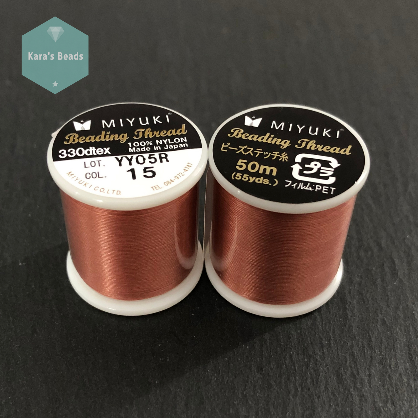 Miyuki Beading Thread 50 m - Col. 15 Copper