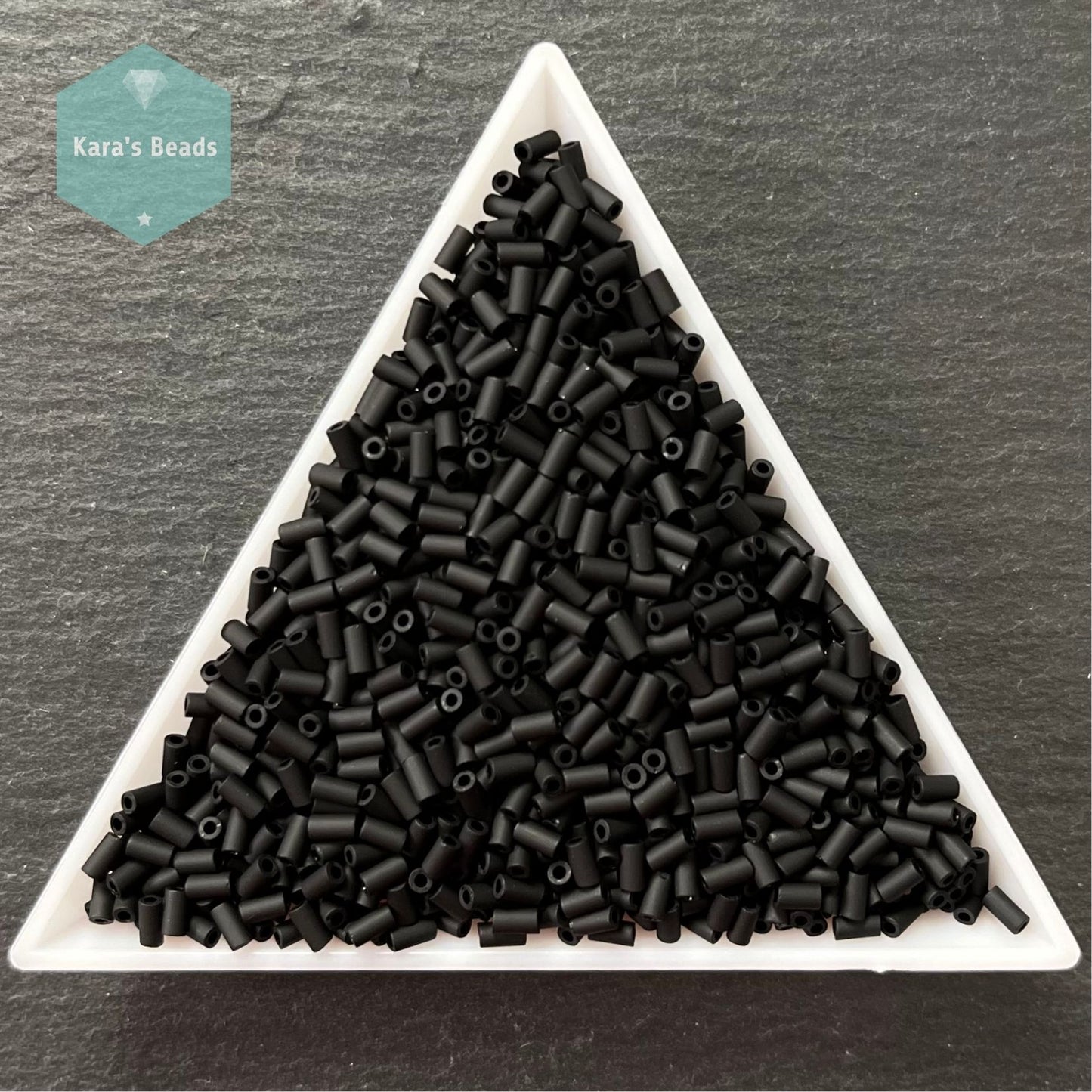 22g Tube 3mm Toho Bugles TB1-49F Opaque Frosted Jet