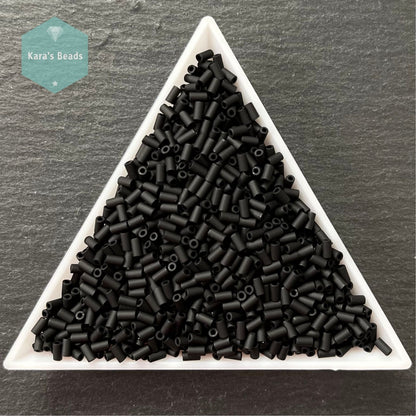 22g Tube 3mm Toho Bugles TB1-49F Opaque Frosted Jet